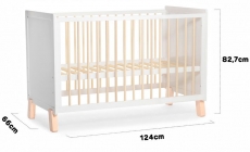 Дитяче ліжко Kinderkraft Nico White